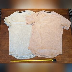 Men's Gray and Brown Lululemon T-Shirts